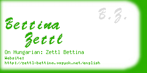 bettina zettl business card